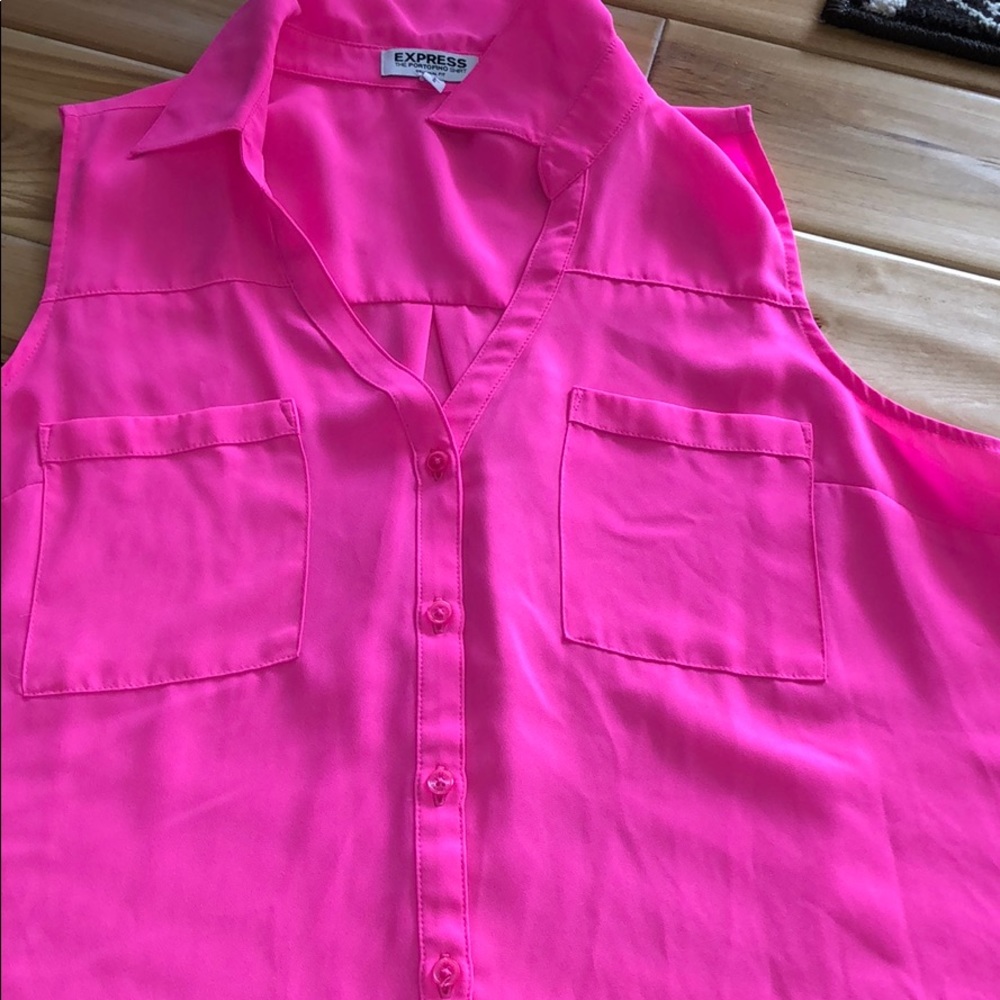 Banana Republic Sheer Tank Bubble Gum Pink